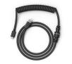 Kabel USB Glorious PC Gaming Race Coil Cable Phantom Black USB-C - USB-A  (GLO-CBL-COIL-BLACK) Czarny