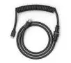 Kabel USB Glorious PC Gaming Race Coil Cable Phantom Black USB-C - USB-A  (GLO-CBL-COIL-BLACK) Czarny