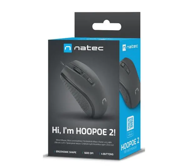Natec Hoopoe 2 Czarny