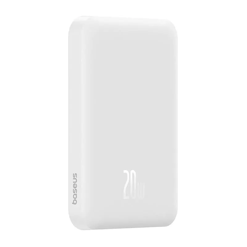 Powerbank Baseus P10022107223-00 Magnetic Mini 5000mAh 20W Biały