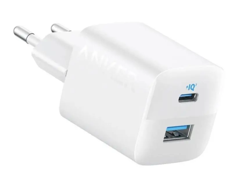 Ładowarka sieciowa Anker 323 Dual Port 33W 1xUSB-A 1xUSB-C Biały