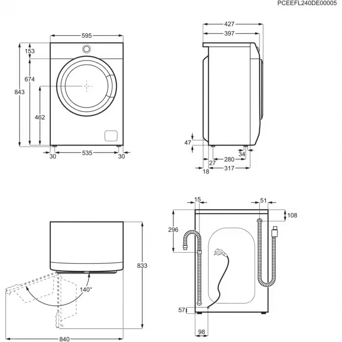 Pralka Electrolux 600 SensiCare EW6SMB326SP Superslim 6kg 1200obr/min