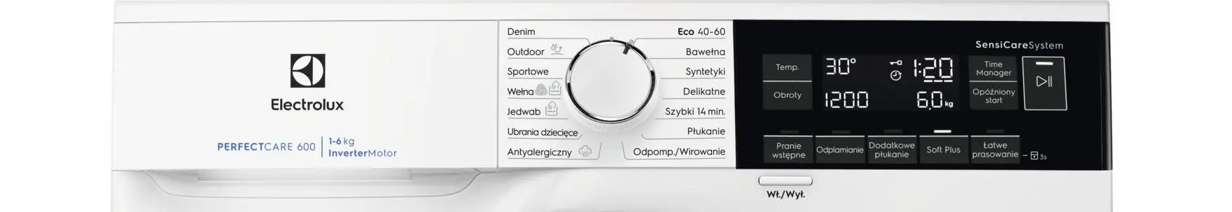 Pralka Electrolux 600 SensiCare EW6SMB326SP Superslim 6kg 1200obr/min