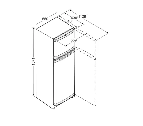 Liebherr CTPe 251-26 157,1cm Biały - TRZECI -55%, ALBO 5-TY ZA 1ZŁ - Kup na Raty - RRSO 0%