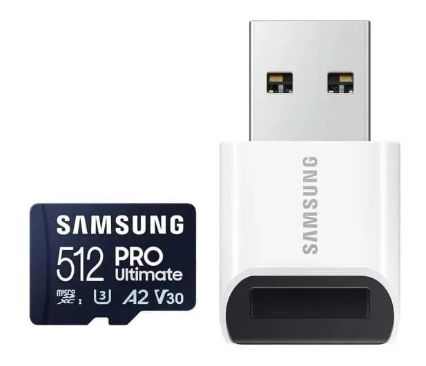 Karta pamięci Samsung PRO Ultimate 2023 microSD 512GB 200/130MB/s + czytnik