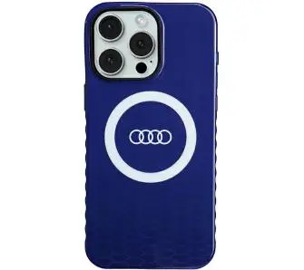 Etui AUDI IML Big Logo MagSafe Case AU-IMLMIP15PM-Q5/D2-BE do iPhone 15 Pro Max Niebieski