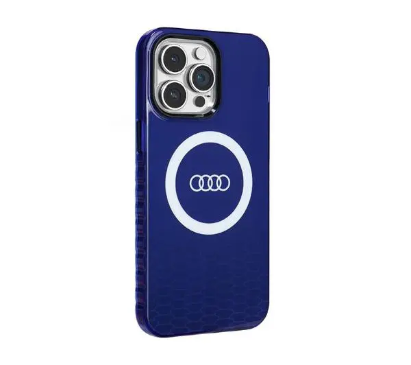 AUDI IML Big Logo MagSafe Case AU-IMLMIP14PM-Q5/D2-BE do iPhone 14 Pro Max Niebieski