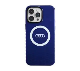 AUDI IML Big Logo MagSafe Case AU-IMLMIP14PM-Q5/D2-BE do iPhone 14 Pro Max Niebieski