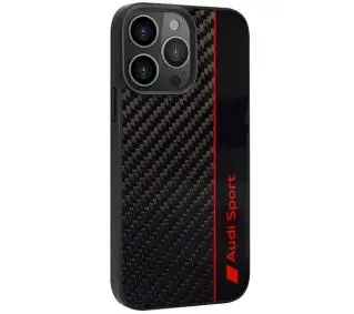 AUDI Carbon fiber Stripe AUS-TPUPCIP13PM-R8/D1-BK do iPhone 13 Pro Max Czarny