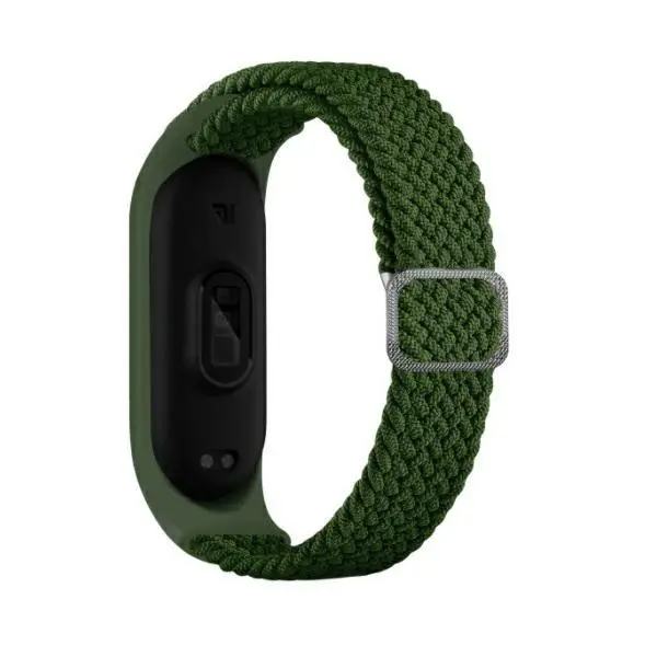 Pasek Beline do Mi Band 3/4 Textile Zielony