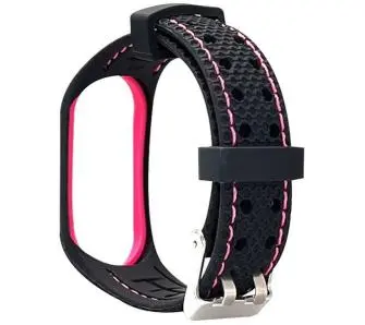 Pasek Beline do Mi Band 3/4 Sport Czarno-różowy