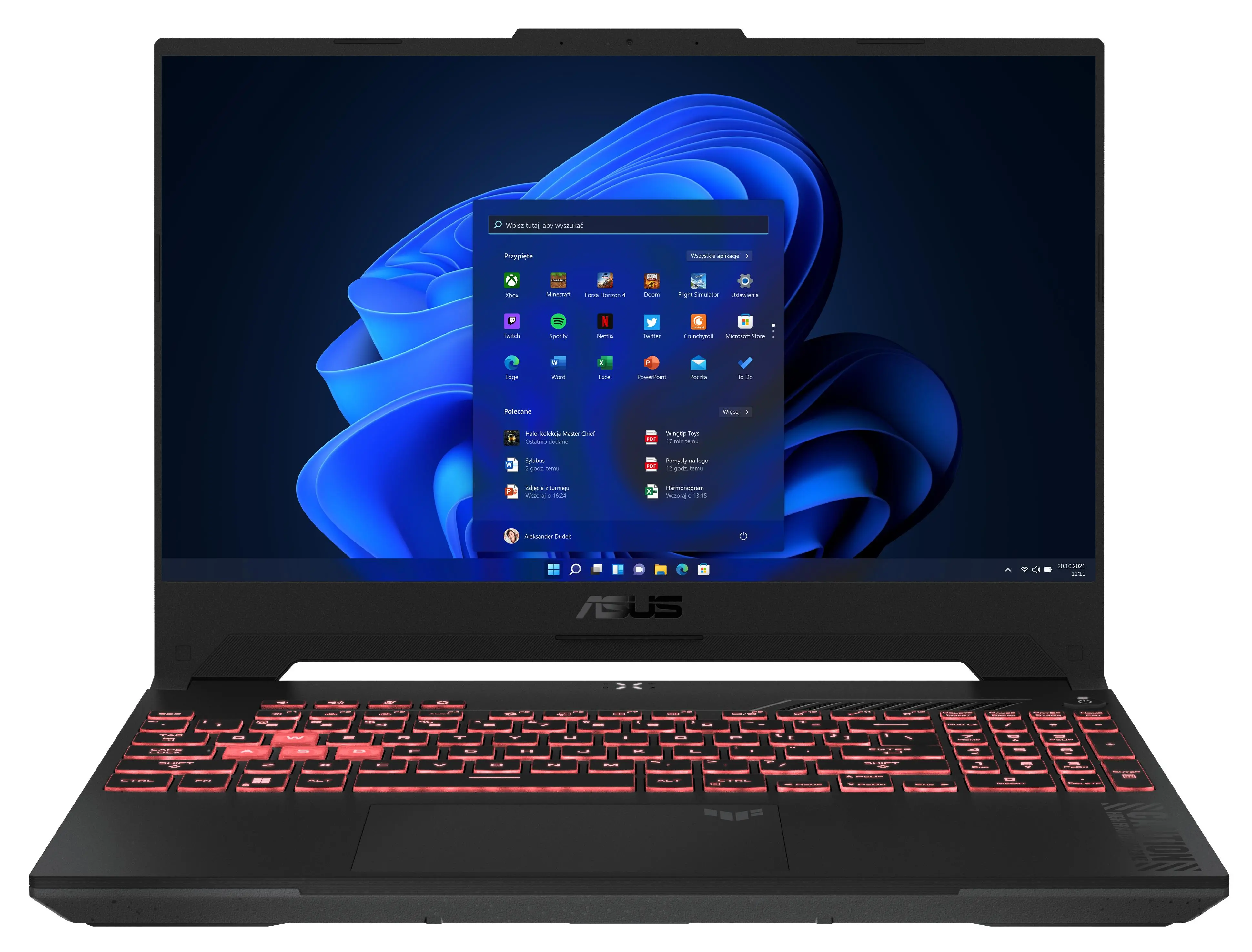 Laptop gamingowy ASUS TUF Gaming A15 2023 FA507NU-TT901W W 15,6'' 144Hz R5 7535HS 16GB RAM 512GB Dysk SSD RTX4050 DLSS3 Win11 Szary