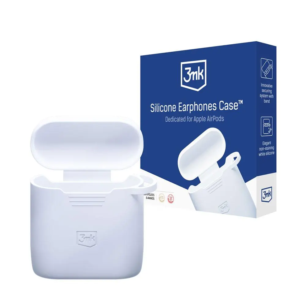 Etui na słuchawki 3mk Silicone Earphones Case do AirPods 2 Gen. Biały