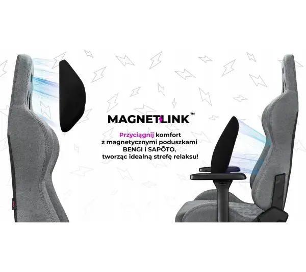 Yumisu 2050 Magnetic Materiał Biurowy do 150kg Tkanina Jasnoszaro-czarny - Kup na Raty - RRSO 0%