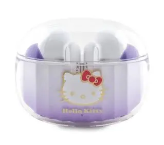 Hello Kitty True Wireless Kitty Head Logo Dokanałowe Bluetooth 5.3 Fioletowy