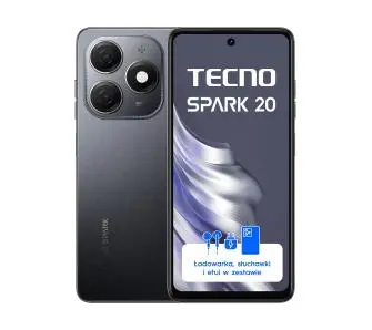 Smartfon Tecno SPARK 20 8/256GB 6,56" 90Hz 13Mpix Czarny