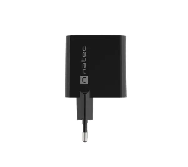 Natec Ribera GaN 1xUSB-A+1xUSB-C 65W Czarny