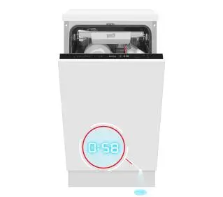 Amica DIM46B6ELOiD 44,8cm Automatyczne otwieranie drzwi Szuflada na sztućce - Kup na Raty - RRSO 0%