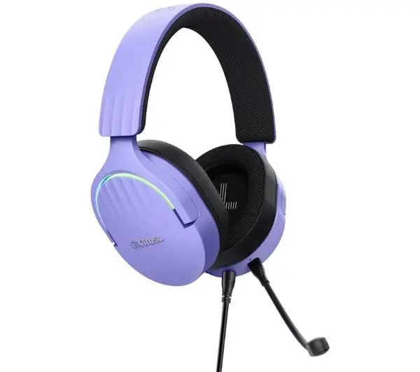 Trust GXT 490P Fayzo Nauszne Purpurowy