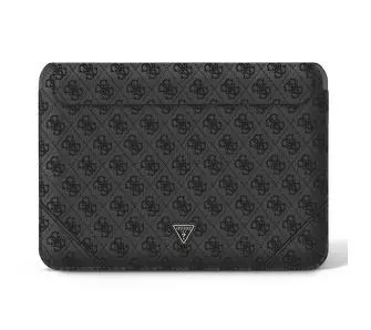 Etui na laptop Guess 4G Uptown Triangle logo GUCS14P4TK 14" Czarny