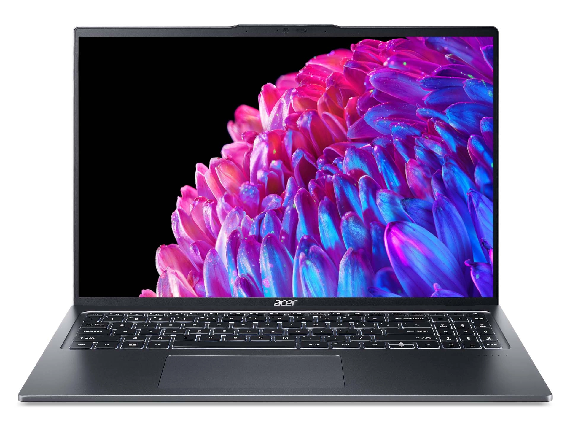 Laptop Acer Swift Go 16 SFG16-72-56SV OLED 16" Ultra 5 125U 16GB RAM 1TB Dysk SSD Win11 Szary Funkcje AI