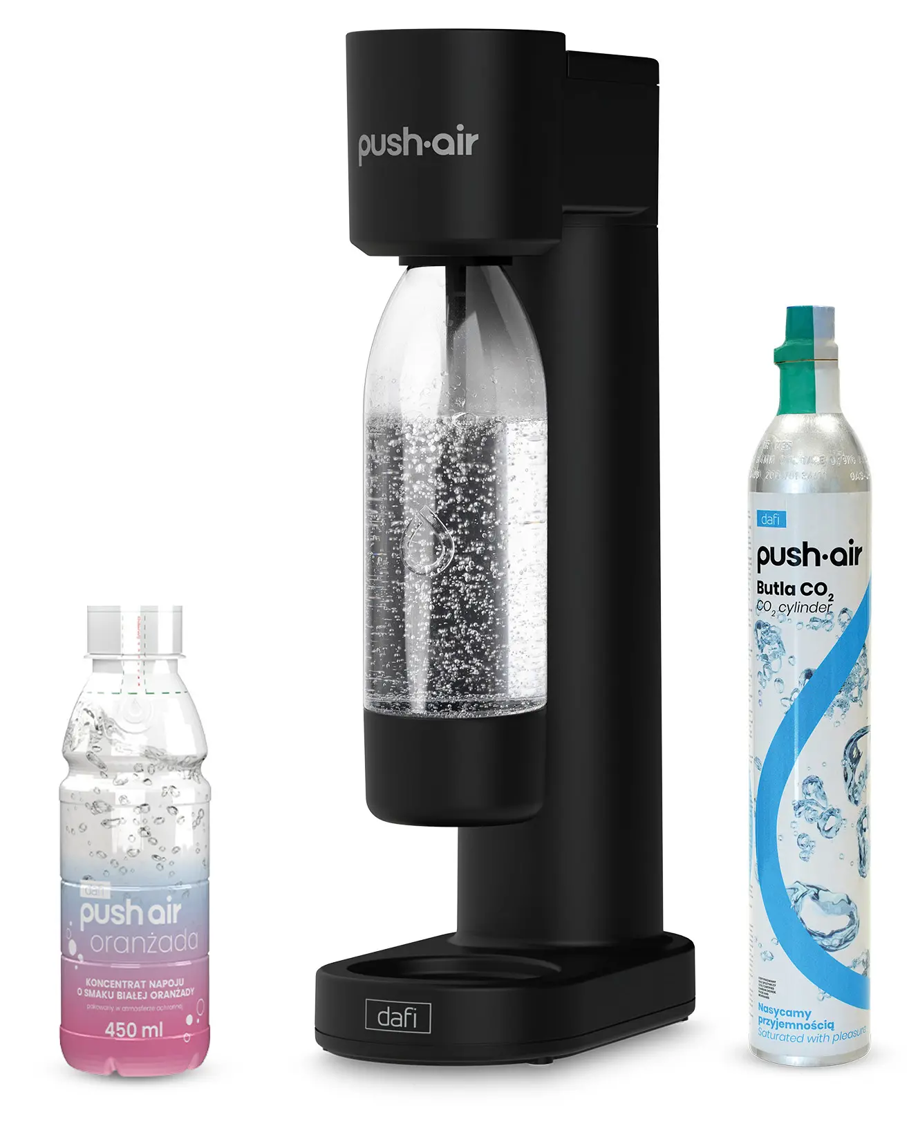 Saturator Dafi PushAir SATCZ1BS + Nabój z gazem CO2