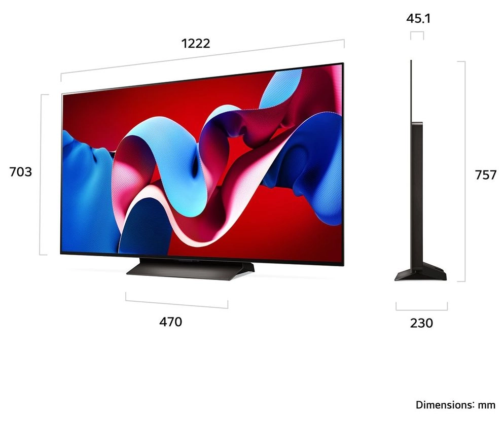 Telewizor LG OLED55C45LA 55" OLED evo 4K 144Hz webOS Dolby Vision Dolby Atmos HDMI 2.1 DVB-T2