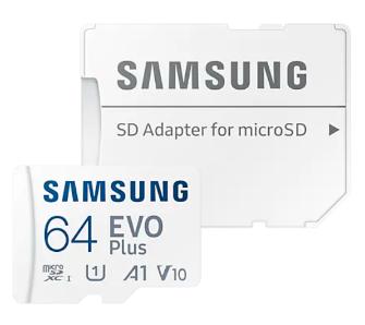 Karta pamięci Samsung Evo Plus microSDXC 64GB 180/20 A1 V10
