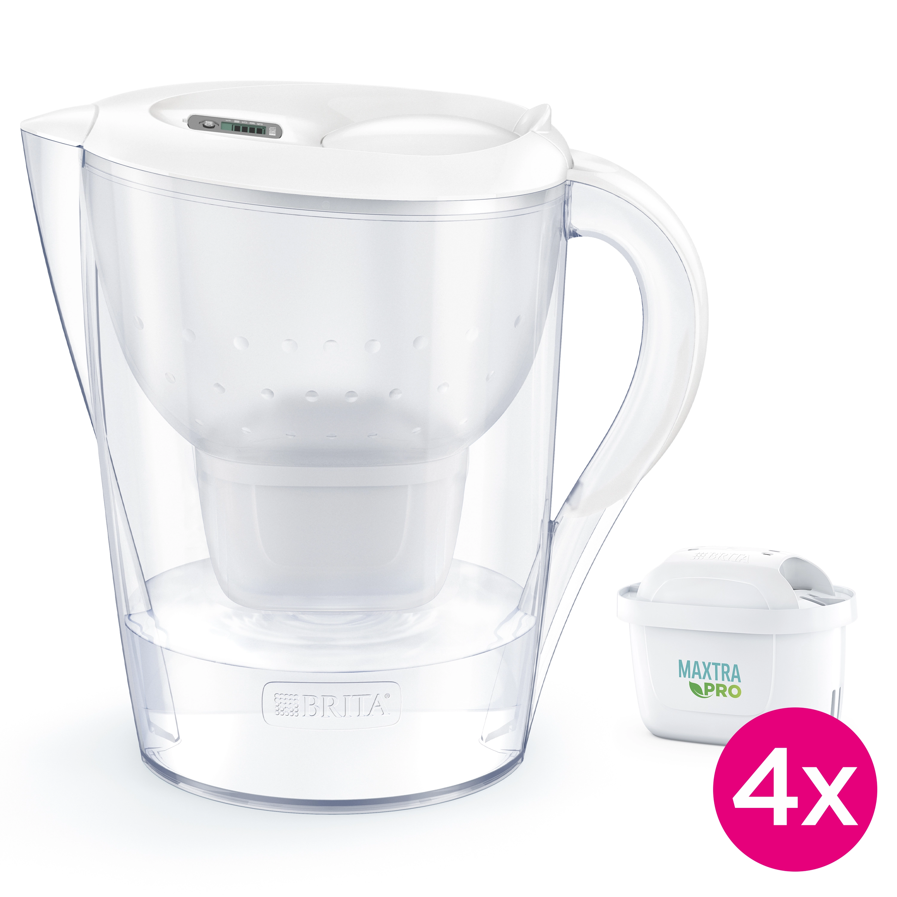 Dzbanek filtrujący Brita Marella XL 3,5l 4 wkłady Biały