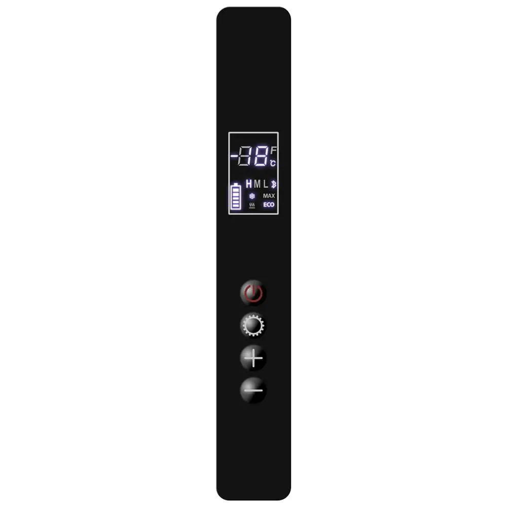 Lodówka Yolco GCX37 37l Gniazdo akumulatora Funkcja antyskroplinowa Aplikacja Bluetooth Czarny