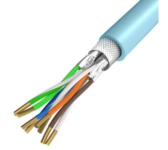 Kabel sieciowy Unitek C18122BL LSZH Cat. 7 S/FTP 305m Szary