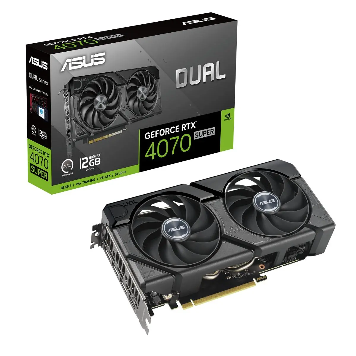 Karta graficzna ASUS Dual GeForce RTX 4070 SUPER EVO 12GB GDDR6X 192bit DLSS 3
