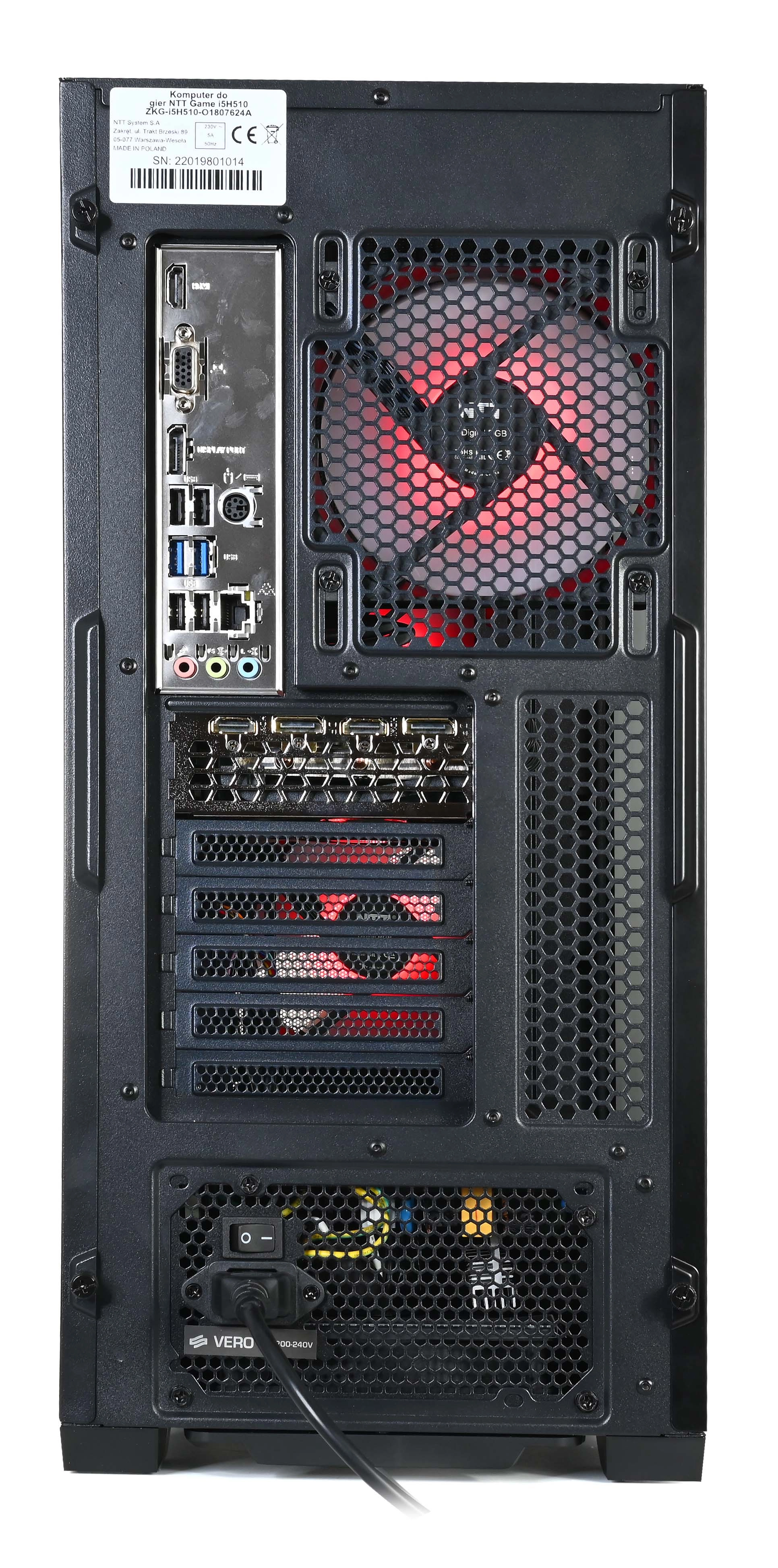 Komputer gamingowy NTT Game Pro ZKG-R5P30506GB-EU24 R5 5500GT 16GB RAM 1TB Dysk SSD RTX3050 Win11
