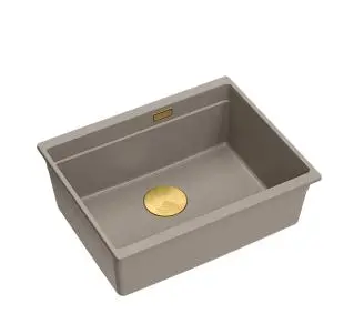 Quadron LOGAN 100 HQJ6045U4_PVDG1_U Granitowy Soft taupe/Złoty - TRZECI -55%, ALBO 5-TY ZA 1ZŁ - Kup na Raty - RRSO 0%