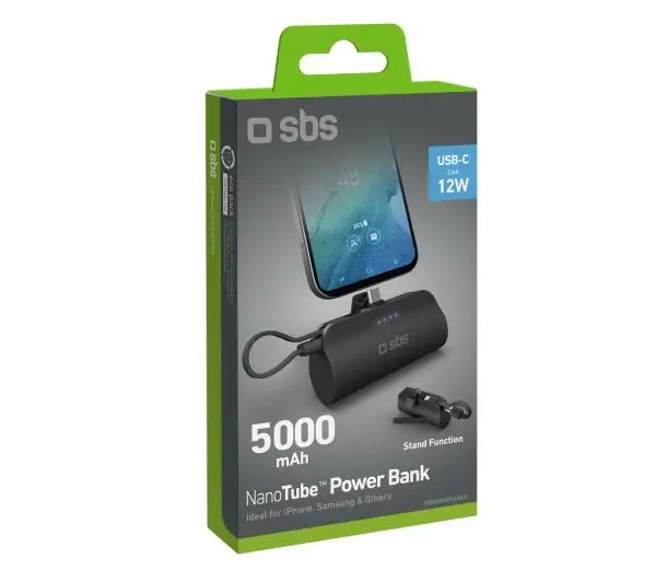 SBS TEBB5000PLUGCK 5000mAh 12W Czarny