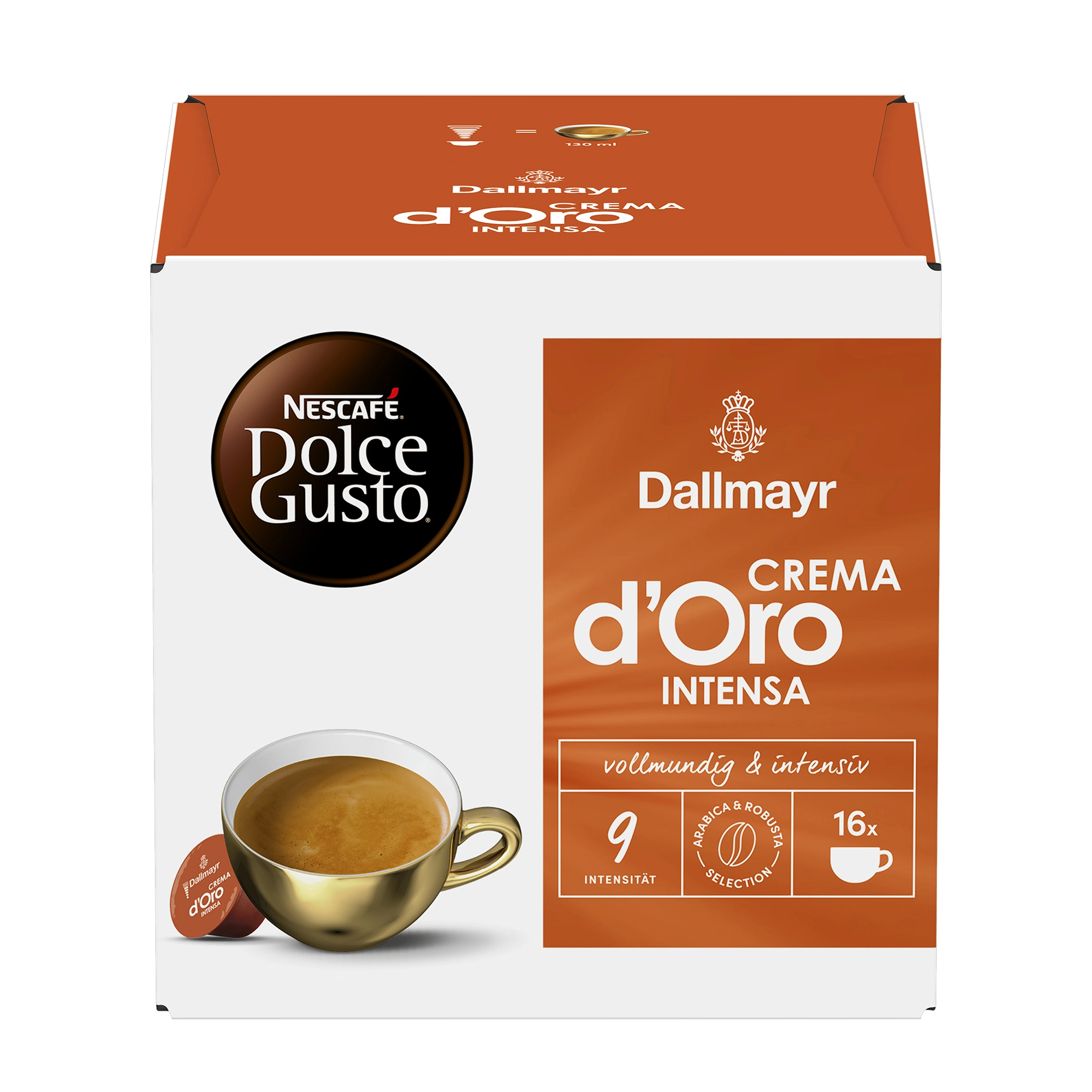 Kapsułki Nescafe Dolce Gusto Dallmayr Crema d'Oro Intensa 16szt.