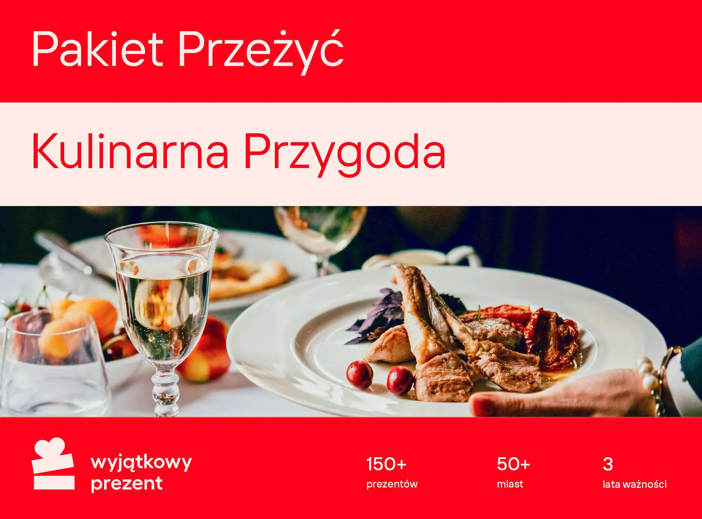Karta Podarunkowa Pakiet Przeżyć Kulinarna Przygoda [Bon Agencyjny]