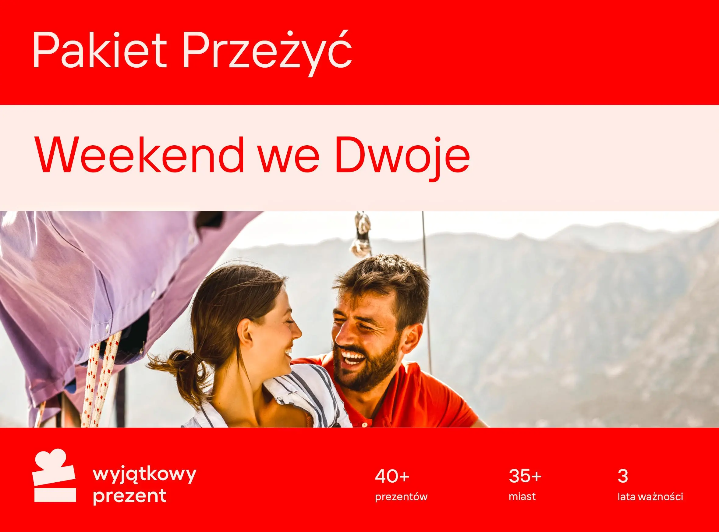 Karta Podarunkowa Pakiet Przeżyć Weekend we Dwoje [Bon Agencyjny]
