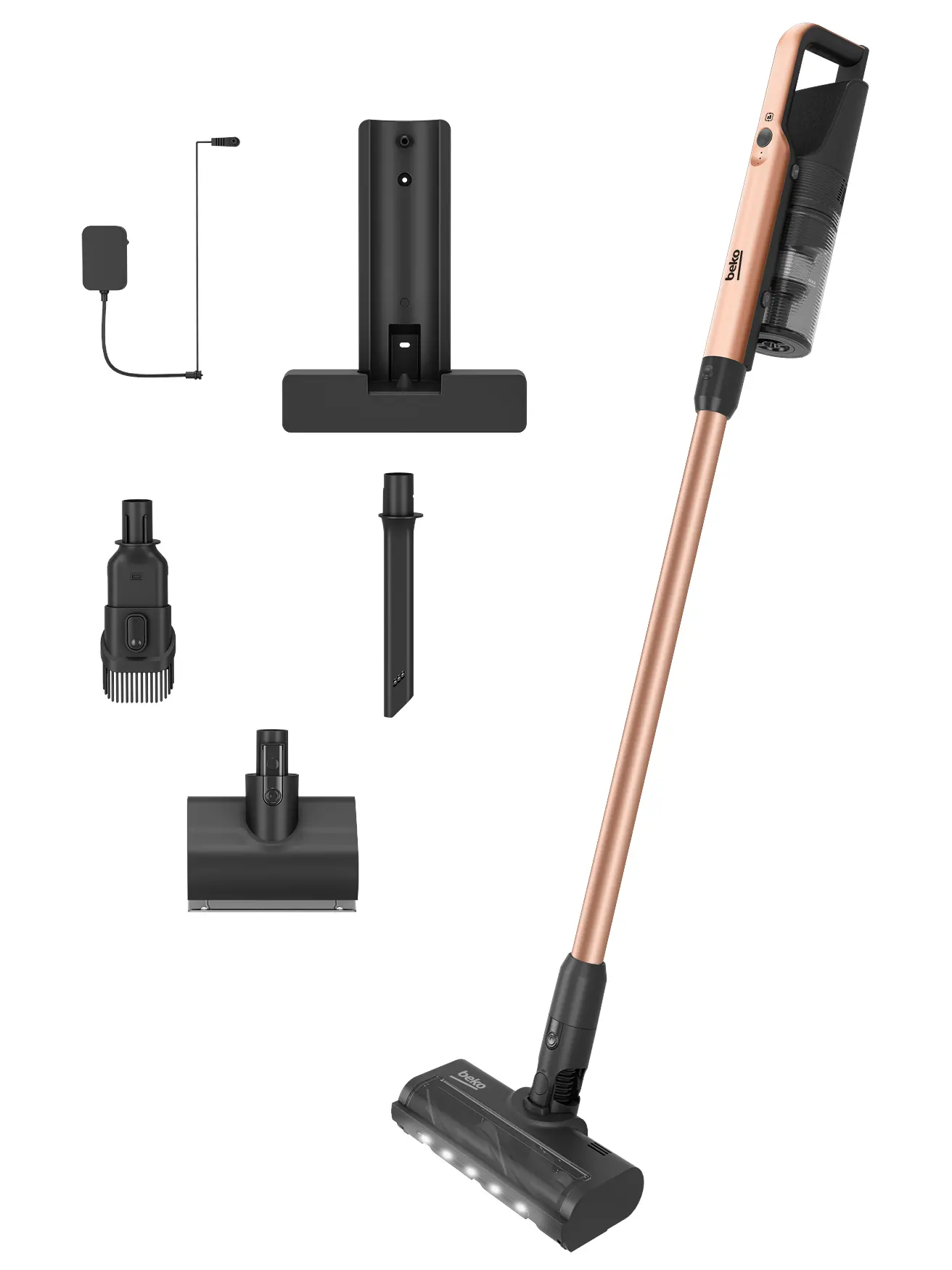 Odkurzacz bezprzewodowy Beko SlimClean VRT66421VC 40min Mini elektroszczotka