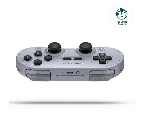 8BitDo SN30 Pro Bluetooth Hall Effect do PC, Nintendo Switch, Android, iOS Bezprzewodowy Gray