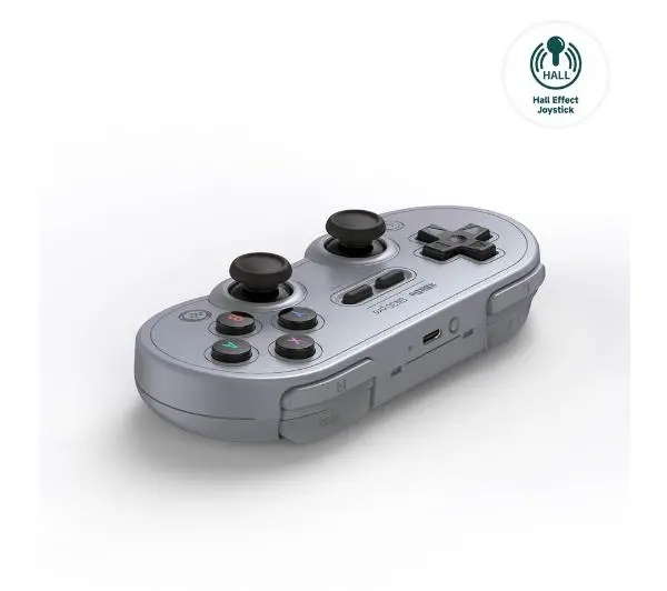 8BitDo SN30 Pro Bluetooth Hall Effect do PC, Nintendo Switch, Android, iOS Bezprzewodowy Gray