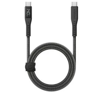 Kabel Energea Flow USB-C - USB-C Digital Display 1.5m 240W 5A PD Fast Charge Czarny