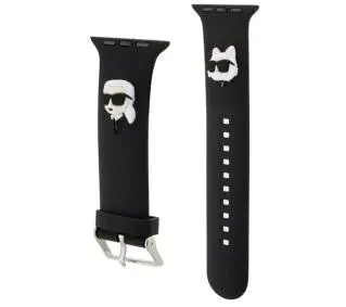 Karl Lagerfeld do Watch 42/44/45/49mm strap 3D Rubber Karl&Choupette Heads Czarny