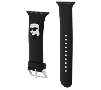 Pasek Karl Lagerfeld do Watch 42/44/45/49mm strap 3D Rubber Karl Head Czarny