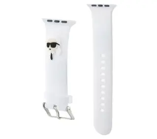 Karl Lagerfeld do Watch 38/40/41mm strap 3D Rubber Karl Head Biały