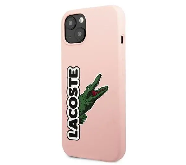 Lacoste Silicone Head Crocodile do iPhone 13 Różowy