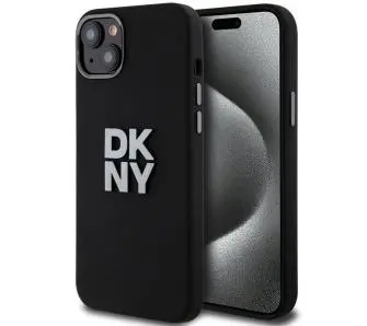 Etui DKNY Liquid Silicone Metal Logo do iPhone 15 Czarny