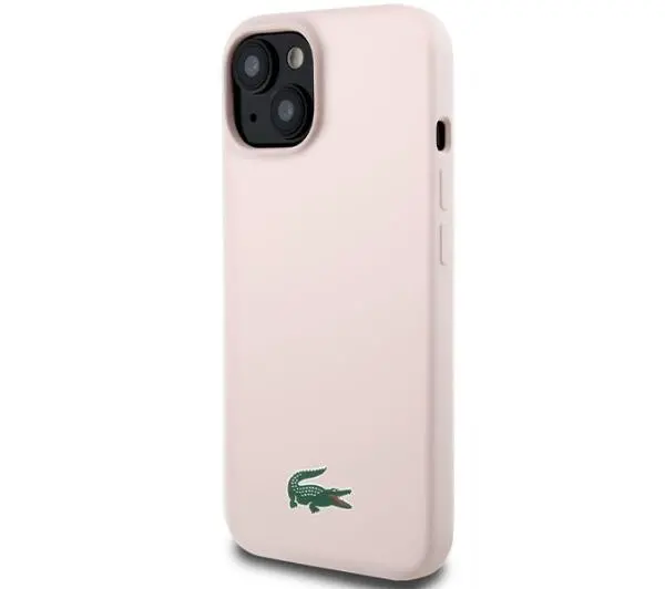 Lacoste Silicone MagSafe do iPhone 15 Różowy
