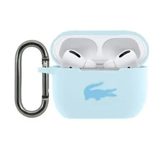 Etui na słuchawki Lacoste LCAPSLB Case Silicone do AirPods Pro Niebieski