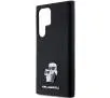 Etui Karl Lagerfeld Hardcase Silicone Karl&Choupette Metal Pin do Samsung Galaxy S24 Ultra Czarny